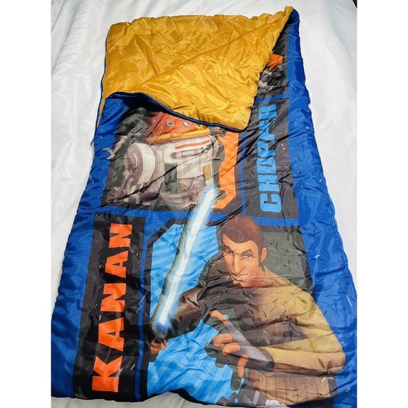 Star Wars Rebels Folded 30" X 54" Sleeping Bag Featuring Erza, Chipper Kanan Kid - Picture 4 of 12